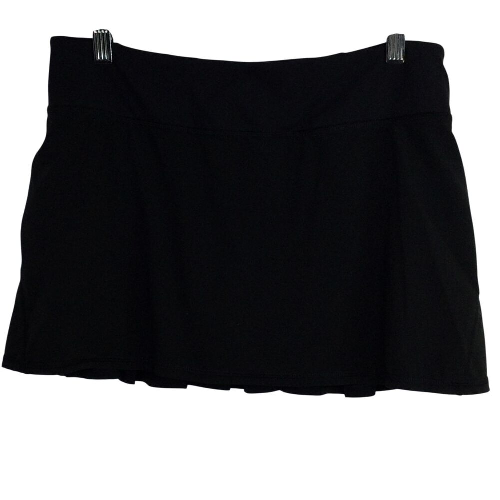 Lululemon Womens Athletic Pacer Skirt High Waist Skort Ruffle Black Size 6